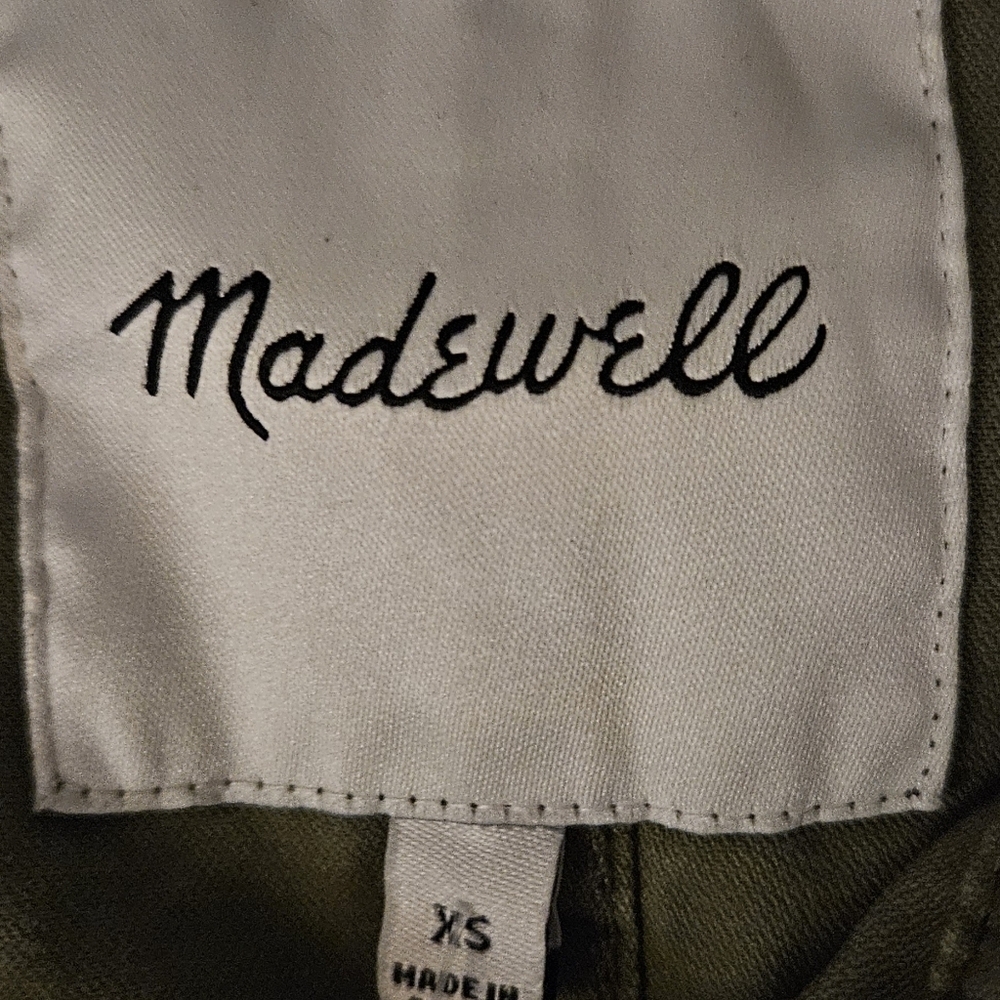 Madewell Outbound Army Green Field Utility Cargo Jacket Women's Size XS - Picture 5 of 10